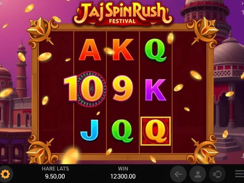 Taj Spin Rush Winning Screen